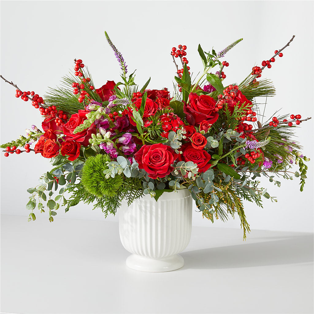 Big Red Bow Bouquet – Cornerstone Florals, Katy TX