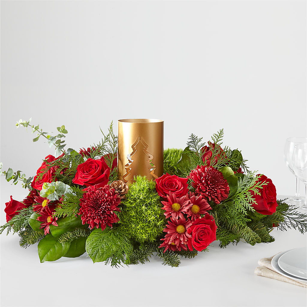 Toast the Season Centerpiece – Cornerstone Florals, Katy TX