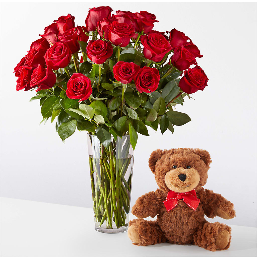 Romantic Long Stem Red Rose Bouquet Bundles – Cornerstone Florals, Katy TX