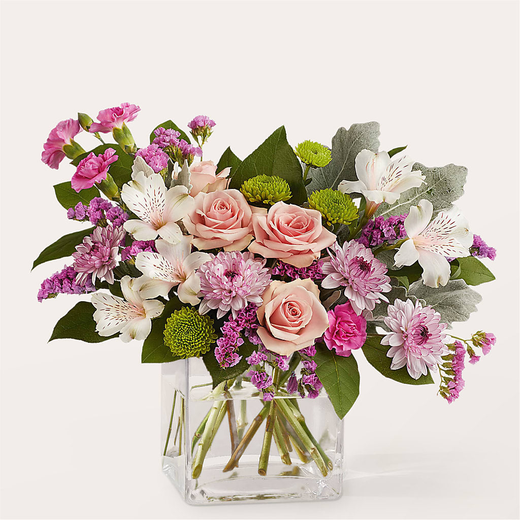 Pink Suede Bouquet – Cornerstone Florals, Katy TX