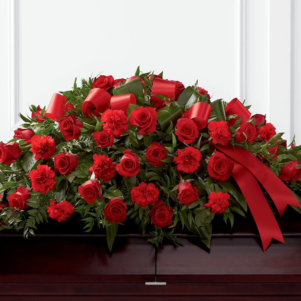 Tribute of Life Casket Spray – Cornerstone Florals, Katy TX