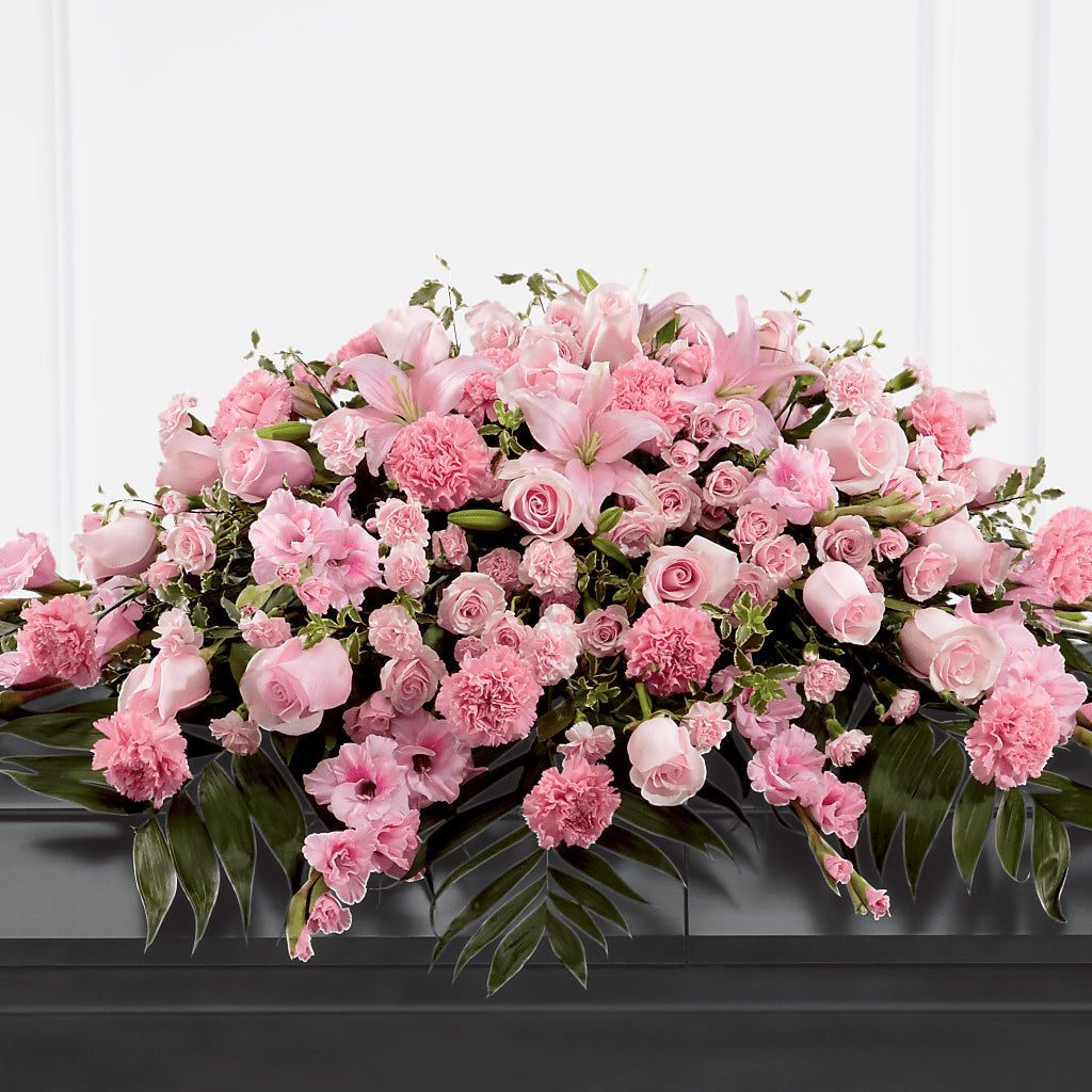 Garden of Comfort Casket Spray (Standard) – Cornerstone Florals, Katy TX