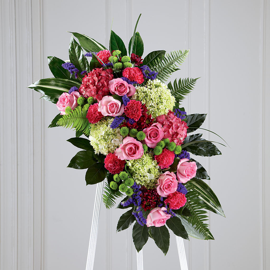 Refreshing Mix Standing Spray – Cornerstone Florals, Katy TX