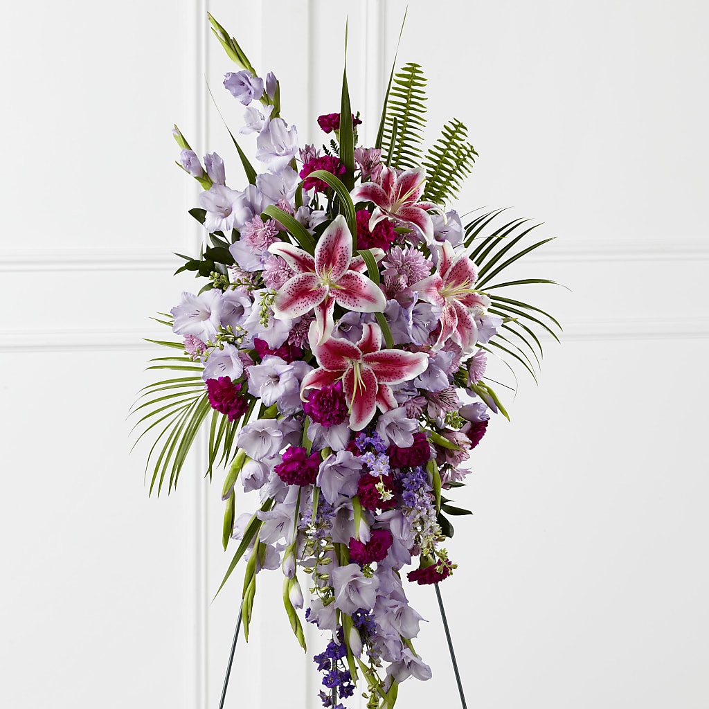 Tender Touch Standing Spray – Cornerstone Florals, Katy TX