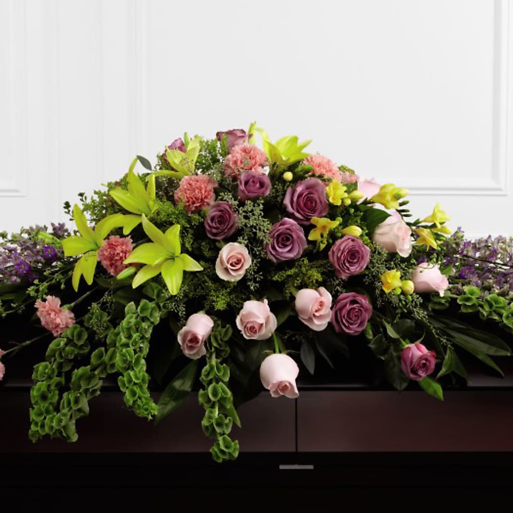 Forever Beloved Casket Spray – Cornerstone Florals, Katy TX