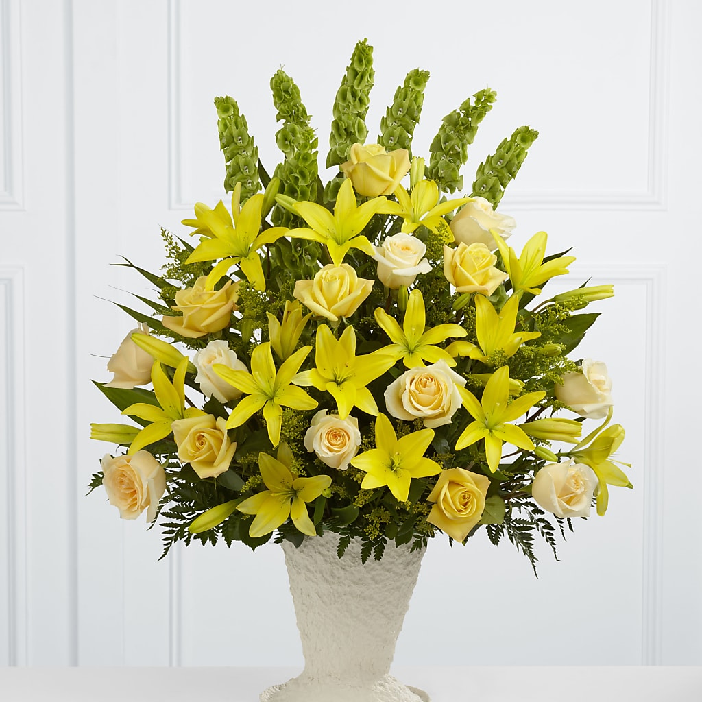 Golden Memories Arrangement – Cornerstone Florals, Katy TX