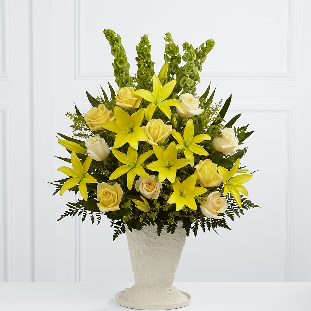 Golden Memories Arrangement – Cornerstone Florals, Katy TX