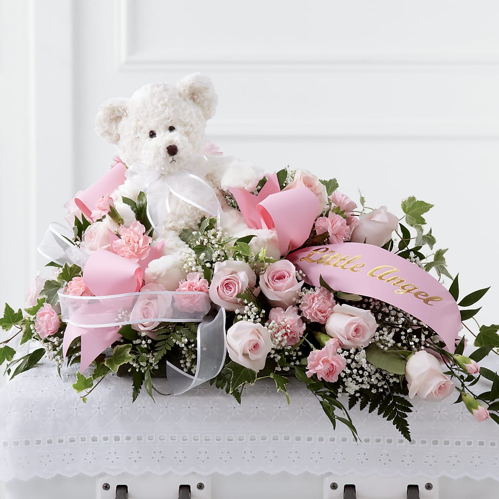 Touch of Sympathy Casket Spray – Cornerstone Florals, Katy TX