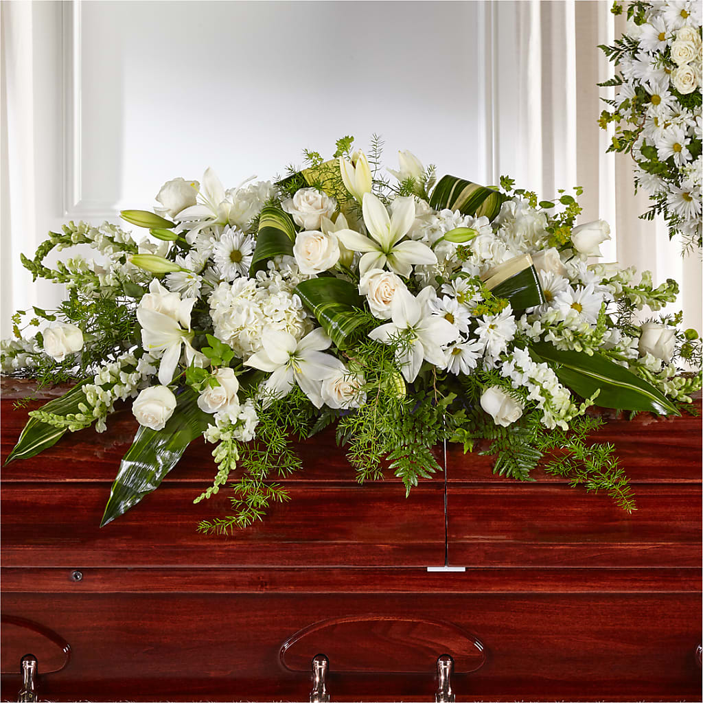 Abundance Casket Spray – Cornerstone Florals, Katy TX