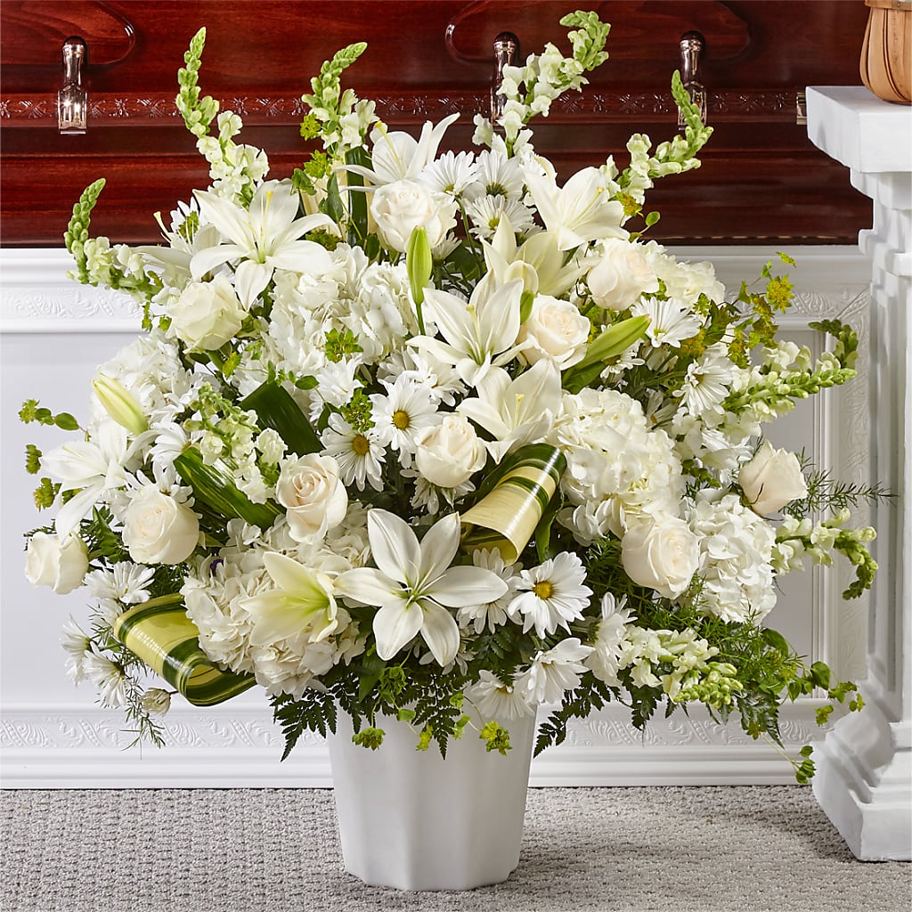 Thoughts of Tranquility Floor Basket – Cornerstone Florals, Katy TX