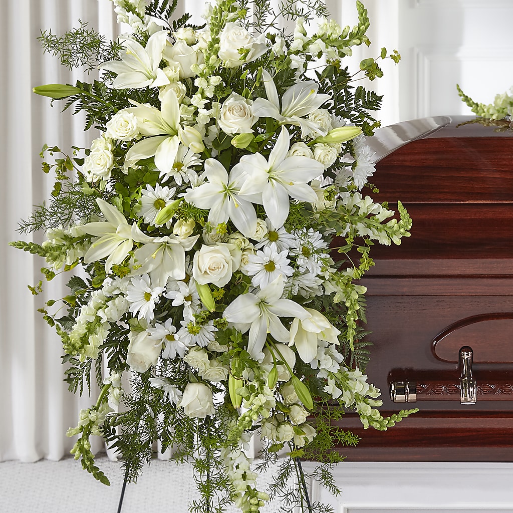 Loving Thoughts Standing Spray – Cornerstone Florals, Katy TX