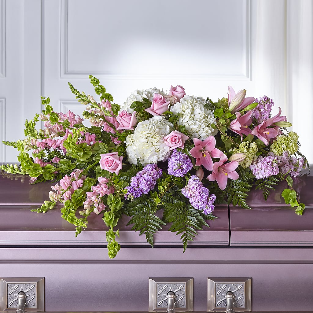 Life's Gratitude Casket Spray – Cornerstone Florals, Katy TX
