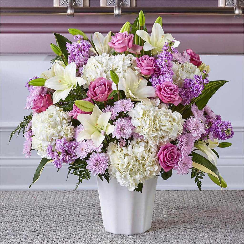 Heaven Sent Floor Basket – Cornerstone Florals, Katy TX