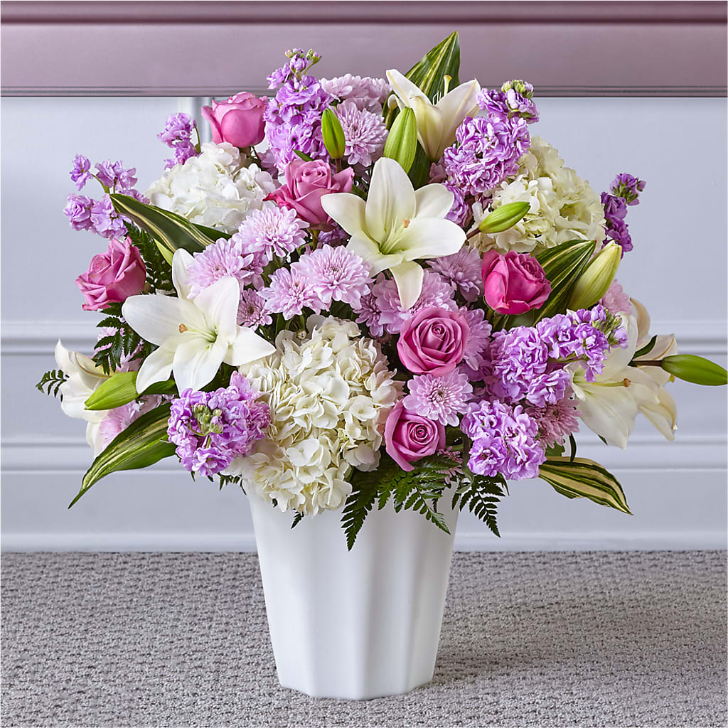 Heaven Sent Floor Basket – Cornerstone Florals, Katy TX