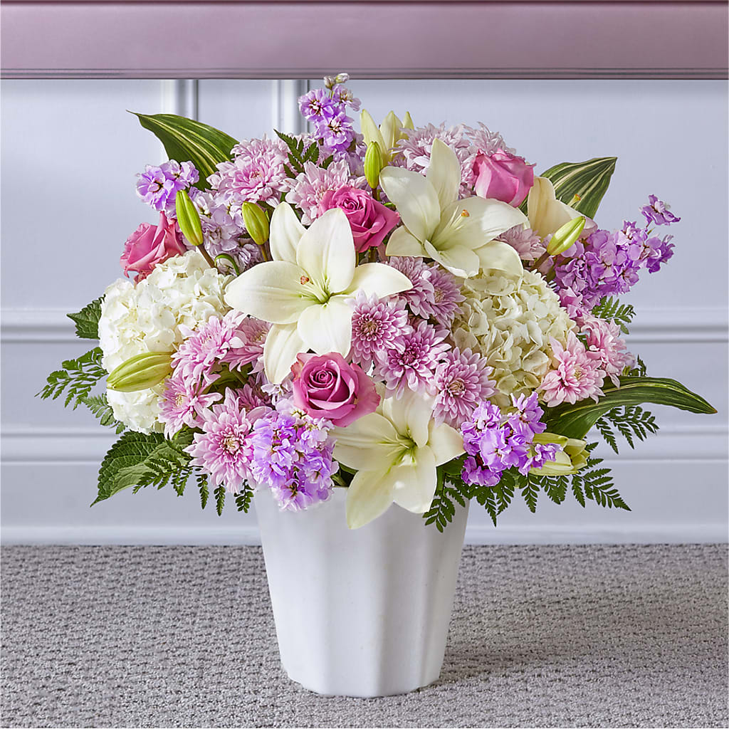 Heaven Sent Floor Basket – Cornerstone Florals, Katy TX