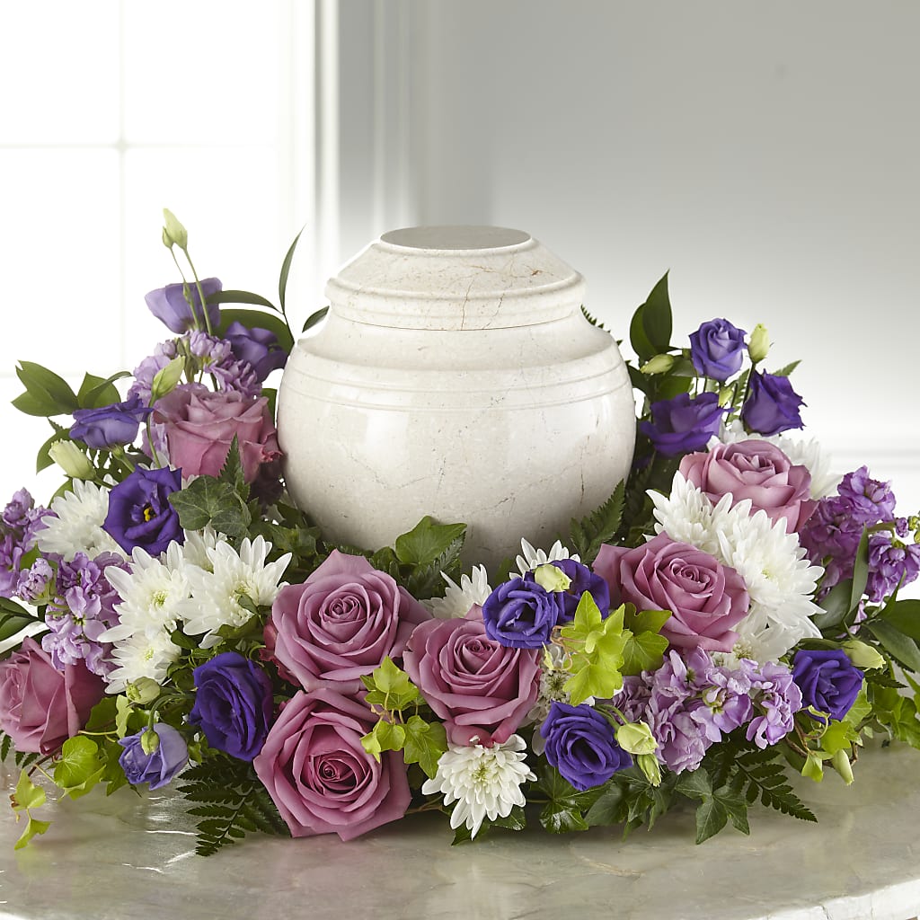Blooming Sympathy Cremation Adornment – Cornerstone Florals, Katy TX