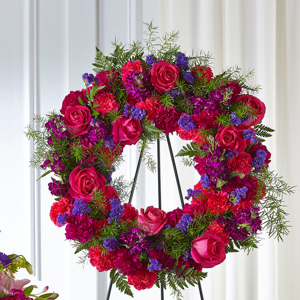Calming Colors Wreath – Cornerstone Florals, Katy TX