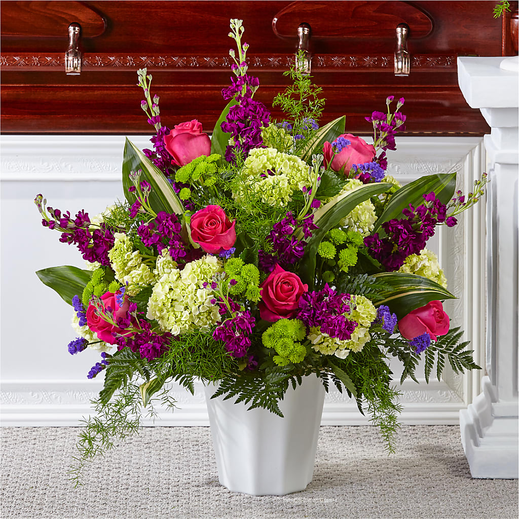 Beautiful Horizons Floor Basket – Cornerstone Florals, Katy TX