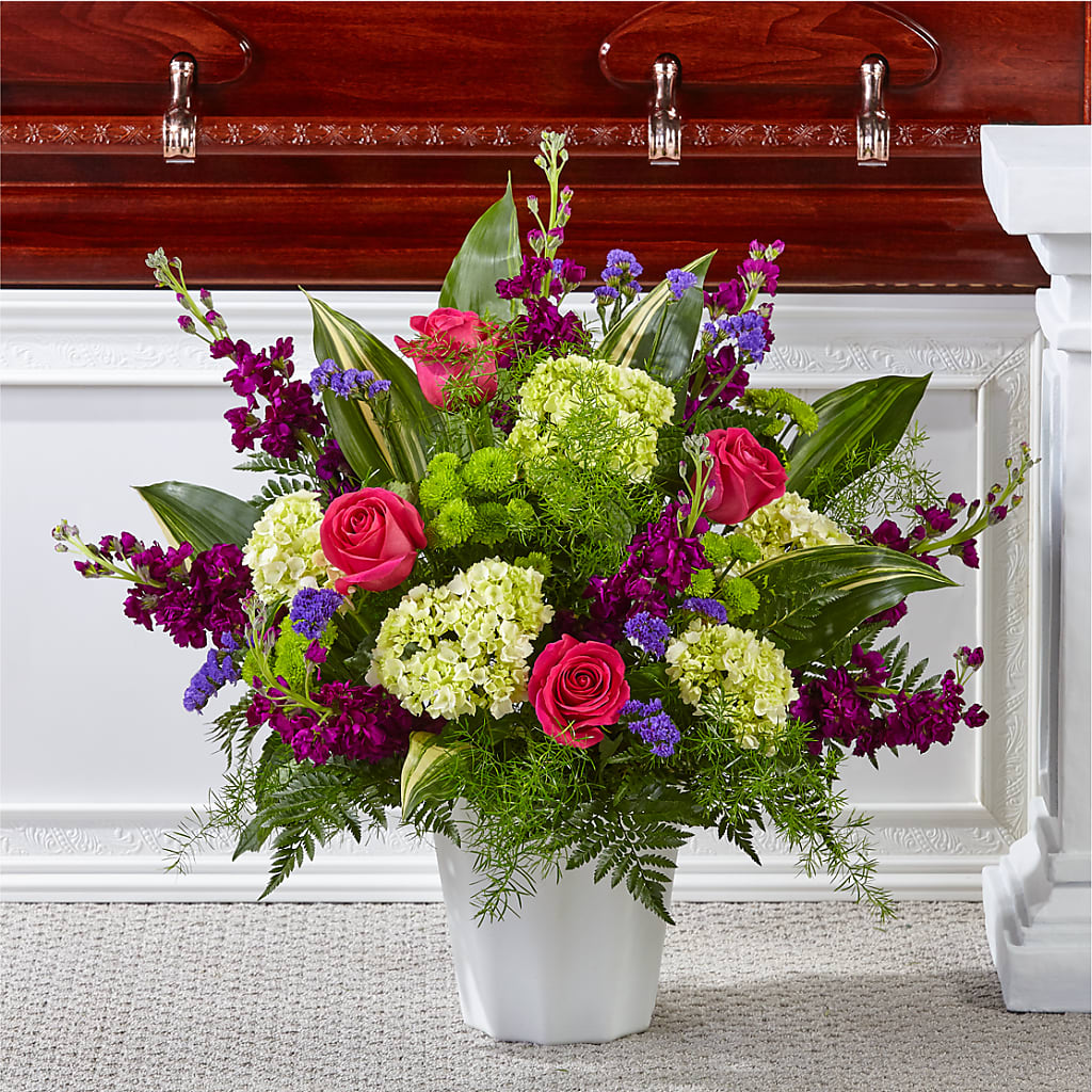 Beautiful Horizons Floor Basket – Cornerstone Florals, Katy TX