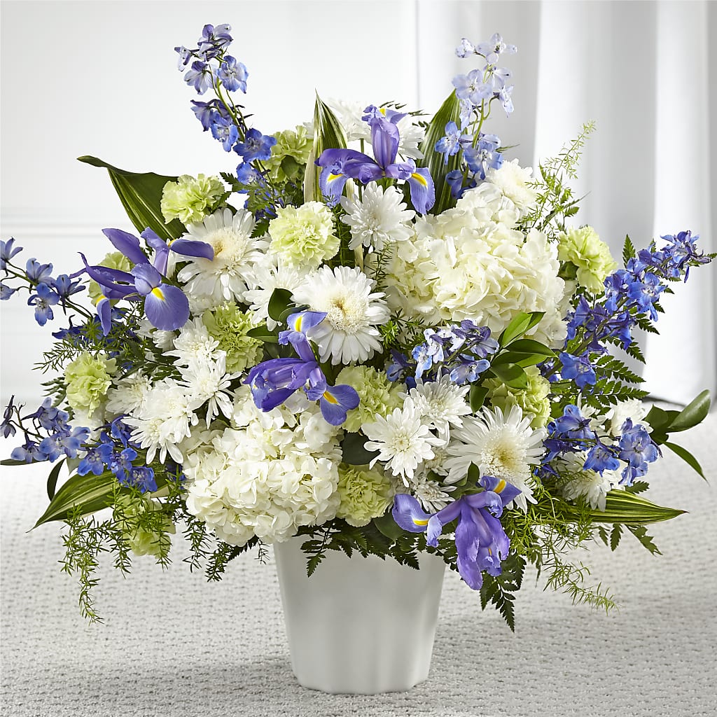 Soft Serenity Floor Basket – Cornerstone Florals, Katy TX