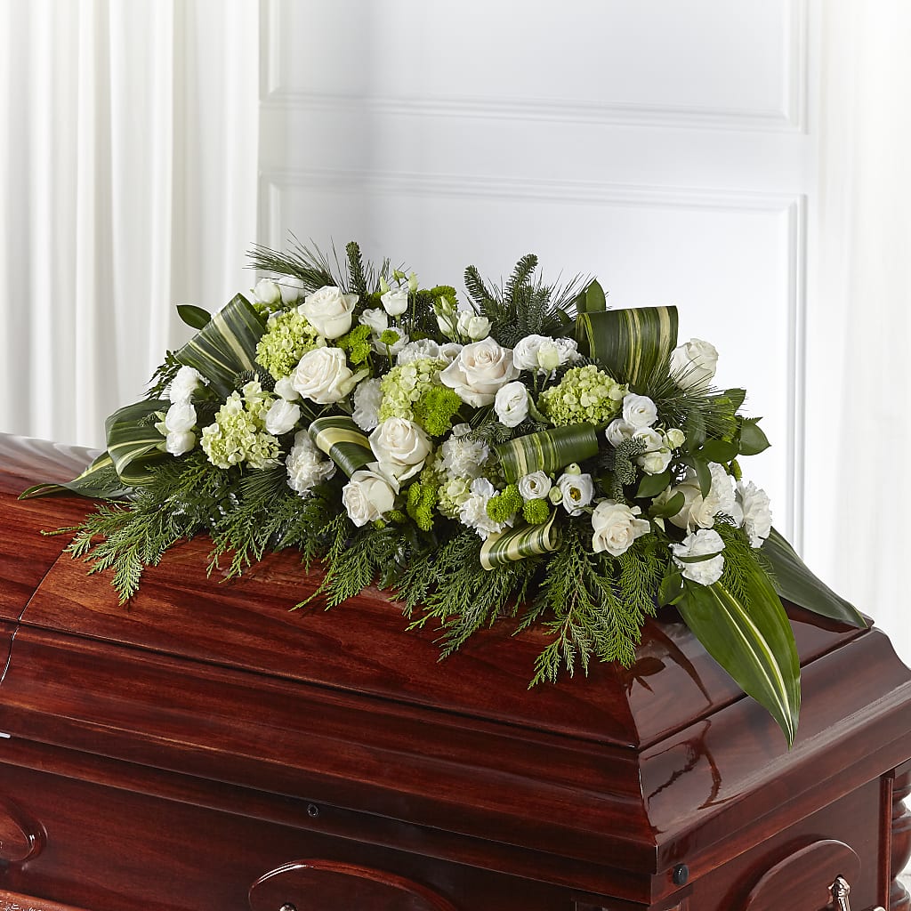 Hopeful Gesture Casket Spray – Cornerstone Florals, Katy TX