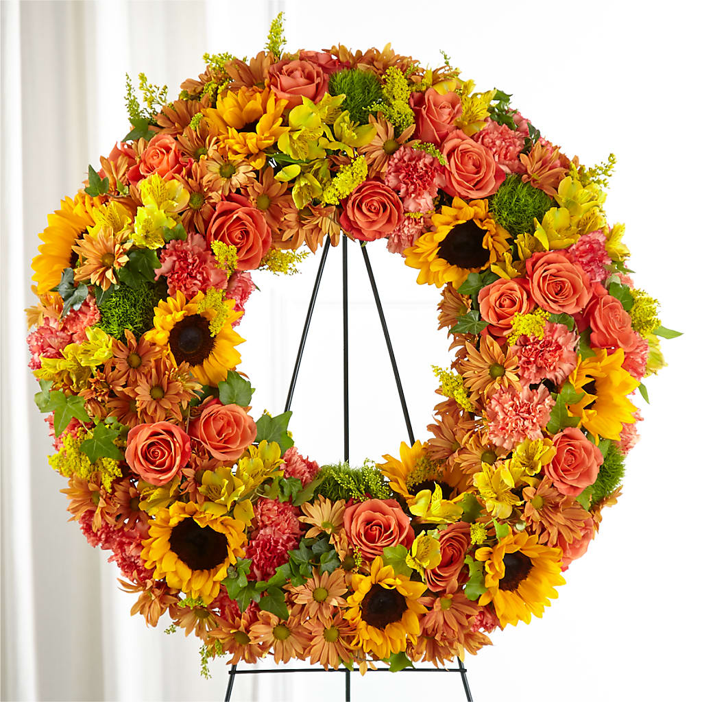 Autumnal Memories Wreath (Standard) – Cornerstone Florals, Katy TX