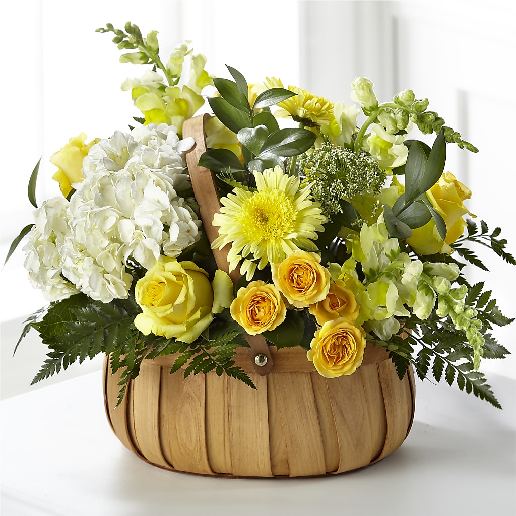 Rustic Remembrance Basket – Cornerstone Florals, Katy TX