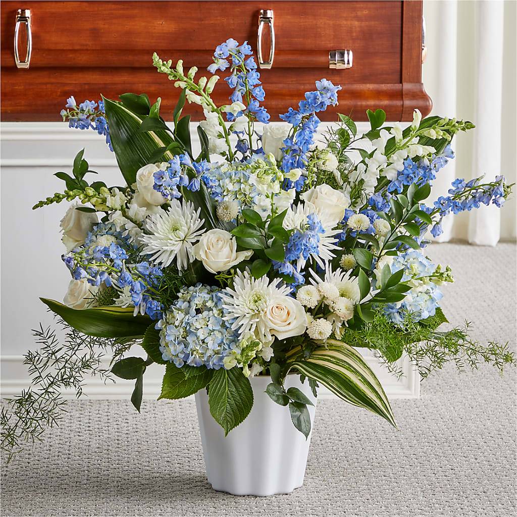 Everlasting Memories Floor Basket – Cornerstone Florals, Katy TX