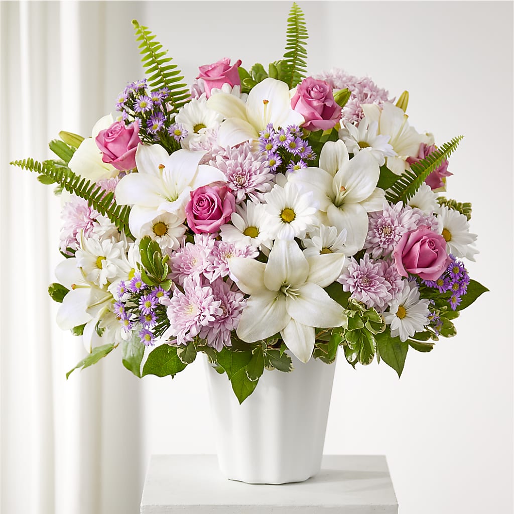 Warmest Thoughts Tabletop Basket – Cornerstone Florals, Katy TX