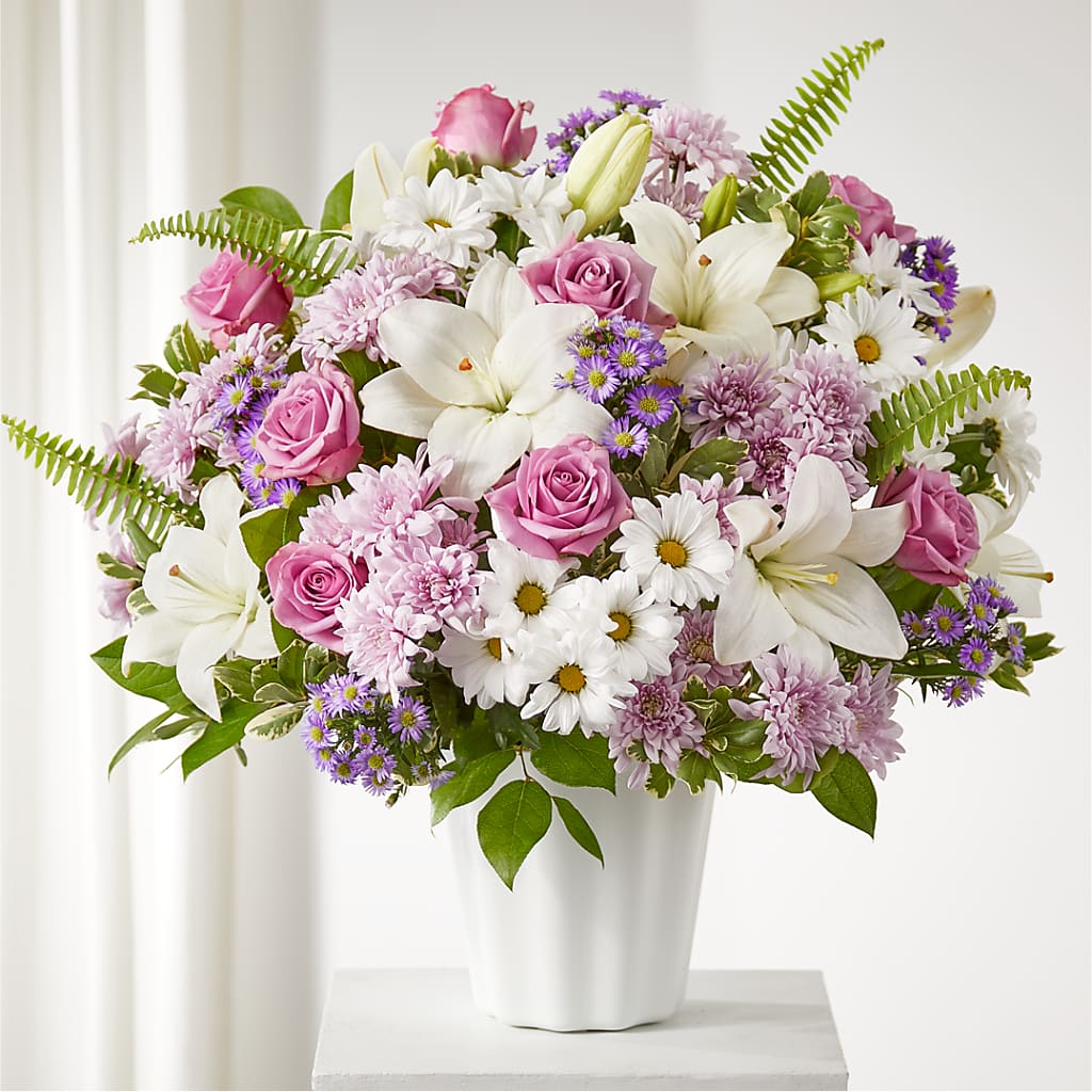 Warmest Thoughts Tabletop Basket – Cornerstone Florals, Katy TX