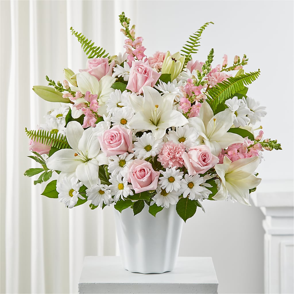 Soft Touch Tabletop Basket – Cornerstone Florals, Katy TX