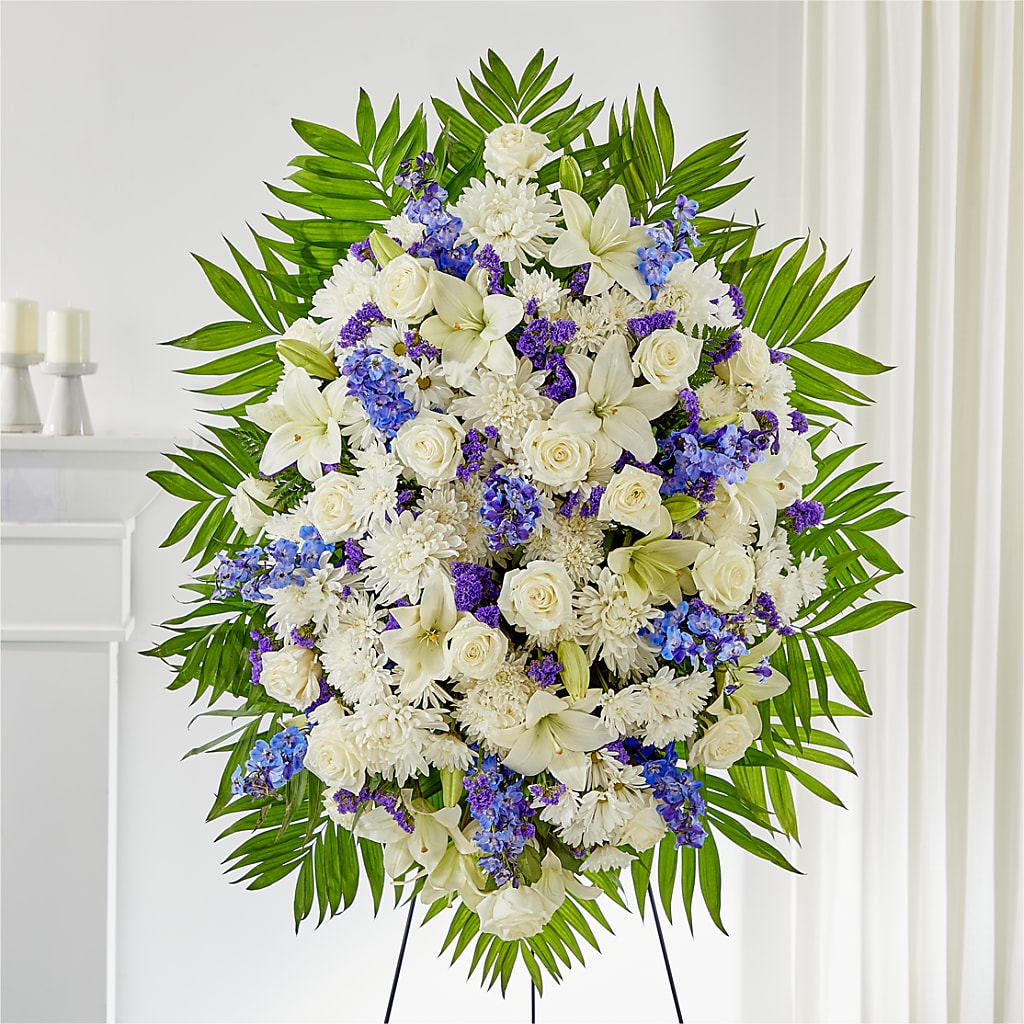 At Rest Standing Spray – Cornerstone Florals, Katy TX