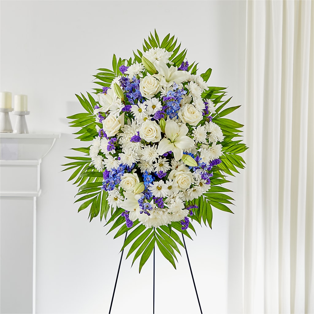 At Rest Standing Spray – Cornerstone Florals, Katy TX