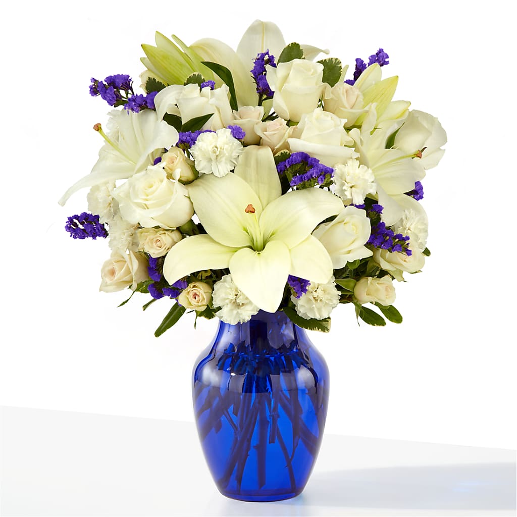 Sapphire Rush Bouquet – Cornerstone Florals, Katy TX