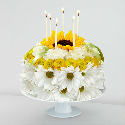 Birthday Smiles Floral Cake –  Cornerstone Florals, Katy TX