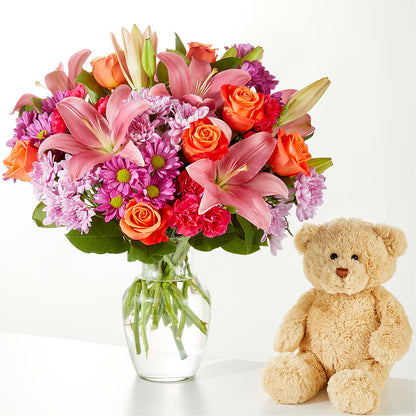 One and Only Bouquet and Bear Bundle –  Cornerstone Florals, Katy TX