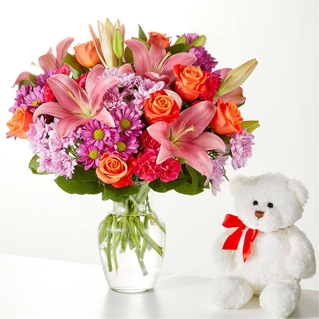 One and Only Bouquet and Bear Bundle –  Cornerstone Florals, Katy TX