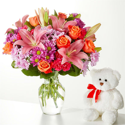 One and Only Bouquet and Bear Bundle –  Cornerstone Florals, Katy TX