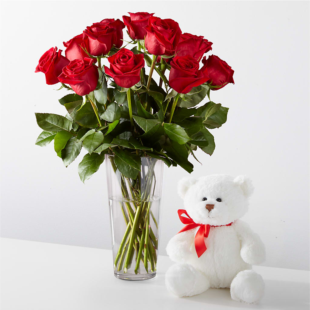 Romantic Long Stem Red Rose Bouquet Bundles –  Cornerstone Florals, Katy TX