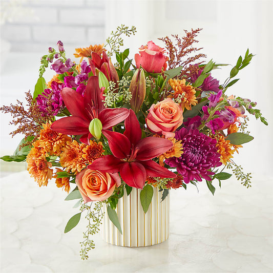 Burgundy Landscape Bouquet –  Cornerstone Florals, Katy TX