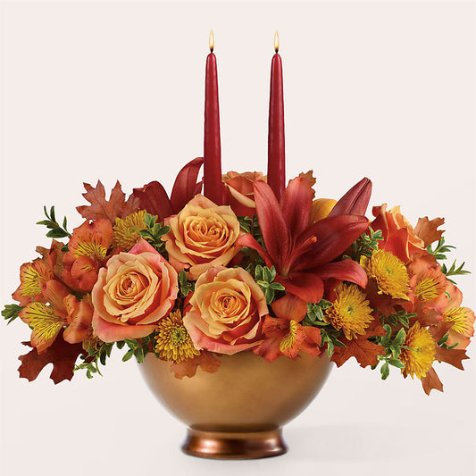 Harvest Table Centerpiece –  Cornerstone Florals, Katy TX