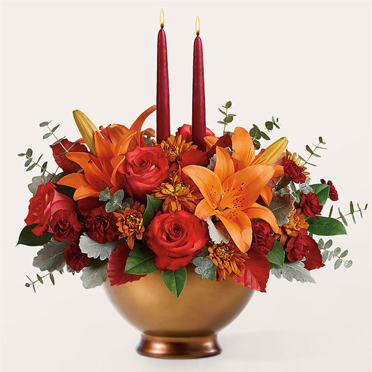 Fruits of Fall Centerpiece –  Cornerstone Florals, Katy TX