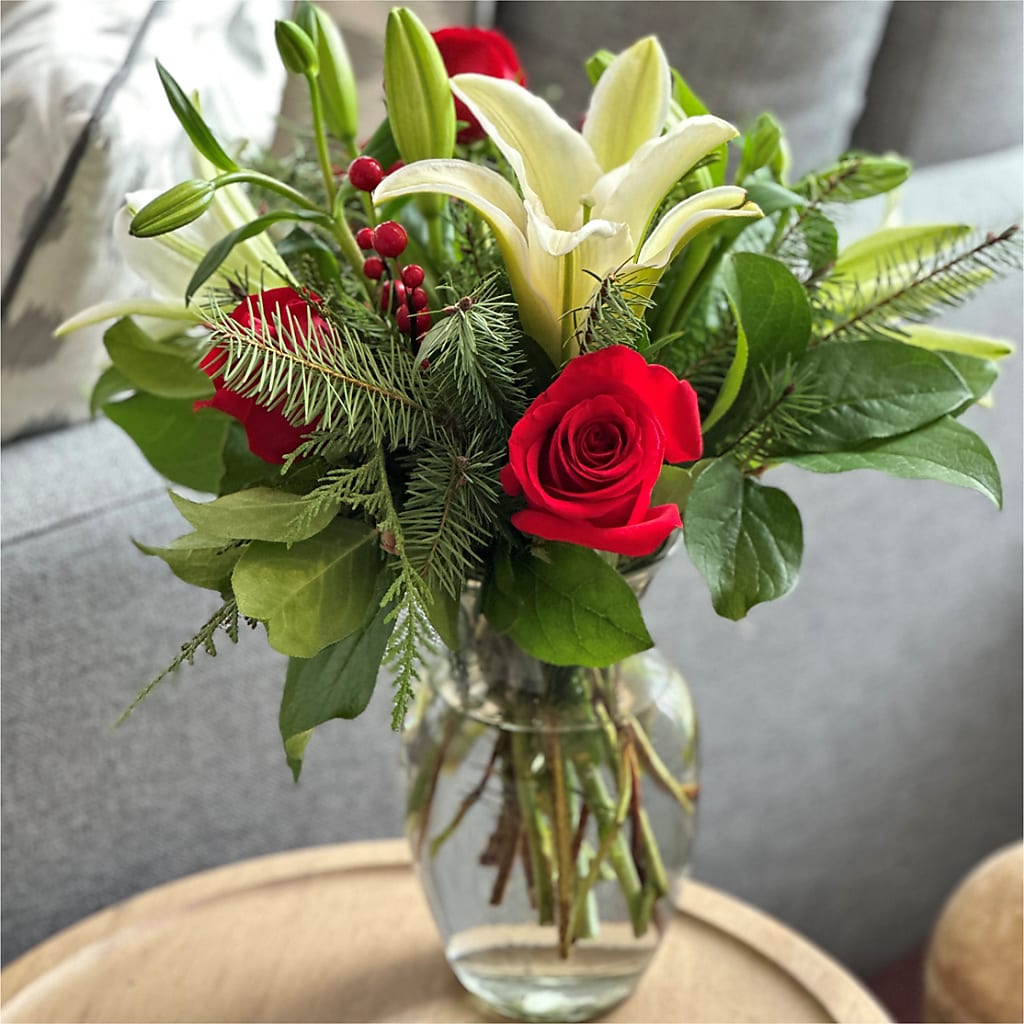 Sparkling Snowflakes Bouquet –  Cornerstone Florals, Katy TX
