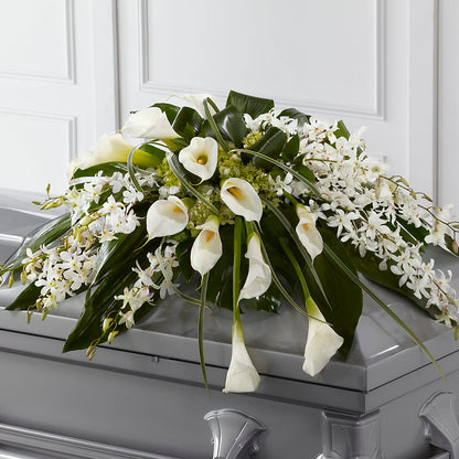Angel Wings Casket Spray –  Cornerstone Florals, Katy TX