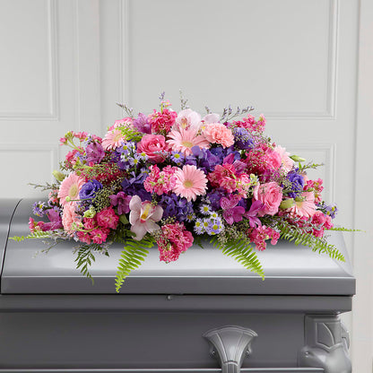Glorious Garden Casket Spray –  Cornerstone Florals, Katy TX