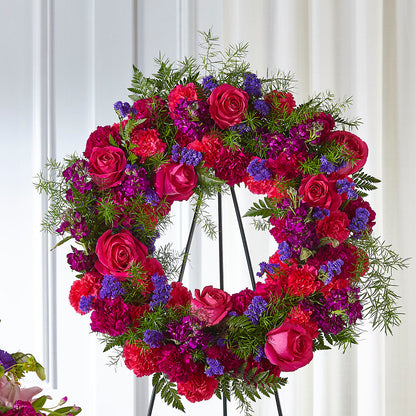Calming Colors Wreath –  Cornerstone Florals, Katy TX