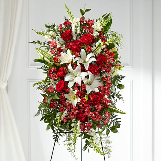 Everlasting Memory Standing Spray –  Cornerstone Florals, Katy TX