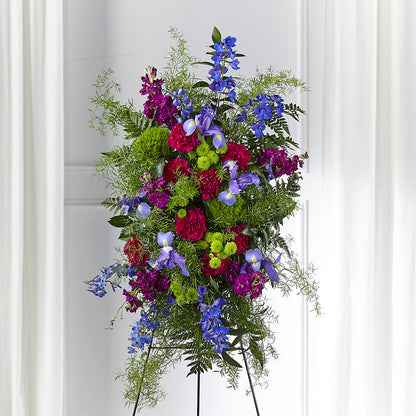 Heavenly Skies Standing Spray –  Cornerstone Florals, Katy TX