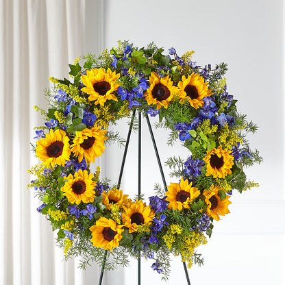 Bright Rays Wreath –  Cornerstone Florals, Katy TX