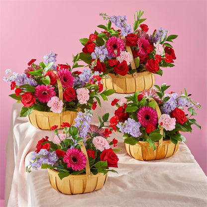 Pink Picnic Basket –  Cornerstone Florals, Katy TX